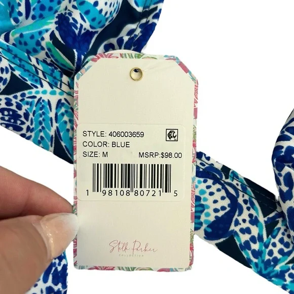 NWT Stella Parker Halter Bra Top Bikini Skirt Swimsuit Set Size Medium - Picture 3 of 9